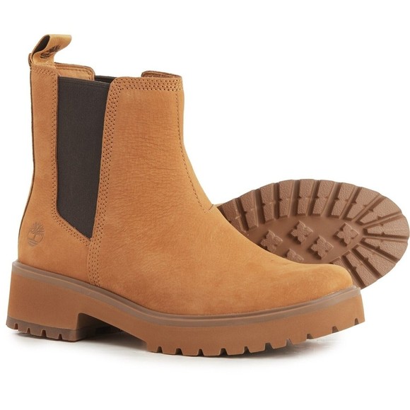 Timberland Shoes - Timberland Women Carnaby Cool Chelsea Boots Wheat Nubuck